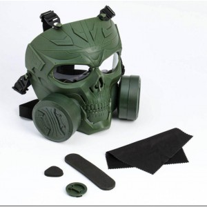 Маска защитная Skull Anti-Bio Style М10 OD (с вентиляторами) зеленая